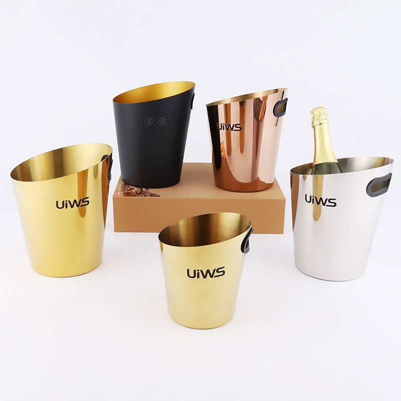 Ice Buckets Stainless Steel Champagne Bucket Keeps Ice Frozen Longer Wine Cooler With Bar Party