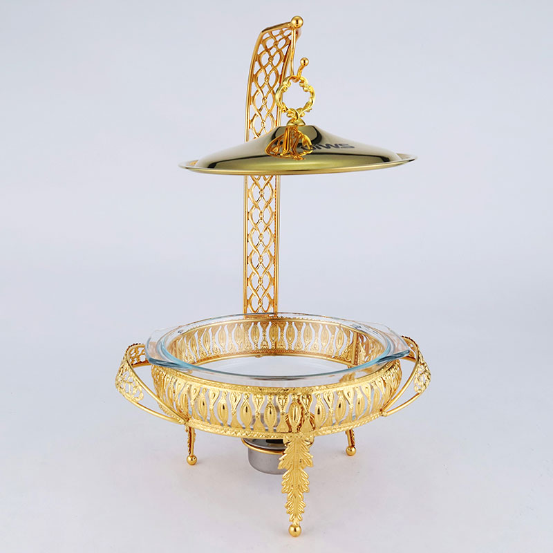 Luxury gold color wedding stainless steel chafing dish buffet food warmer chaffing dishes