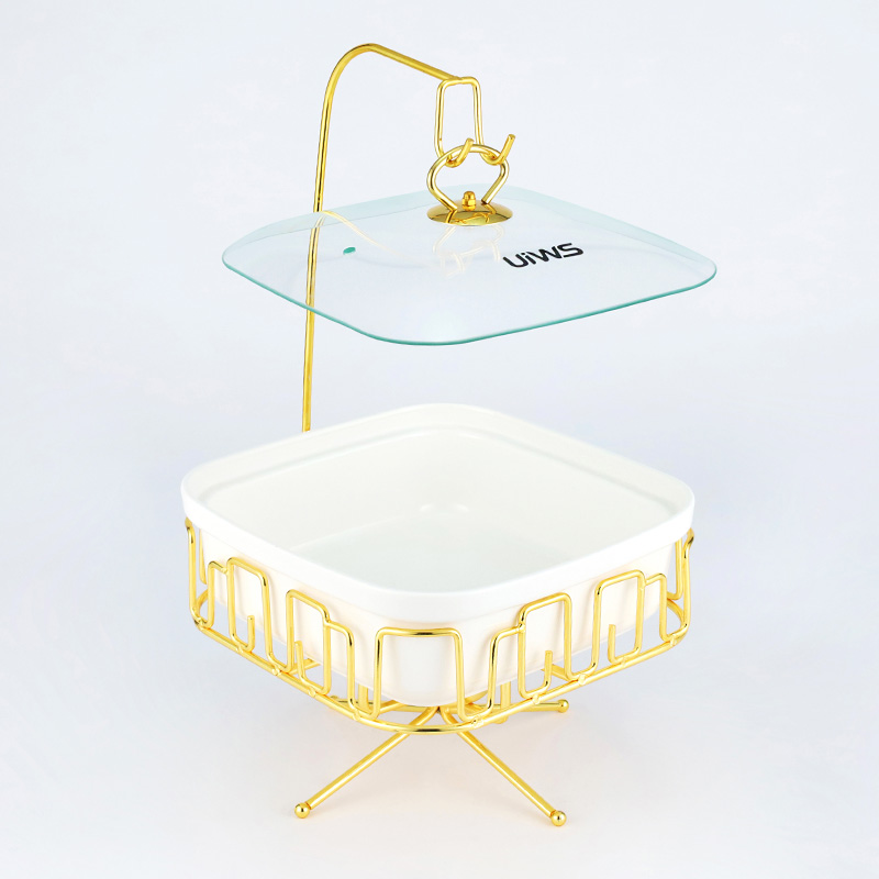 Square Chafing dish with hook