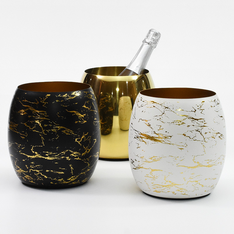 Bar hotel high quality luxury 5.0l stainless steel ice bucket champagne bucket