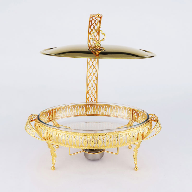 Hot Sale Golden Chafing dish Stainless Steel Luxury Buffet Food Warmer Gold holder Catering Party Chafing Dishes