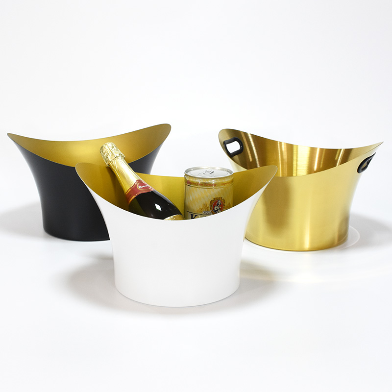 Bar tool wine beer champagne cooler u type stainless steel ice bucket