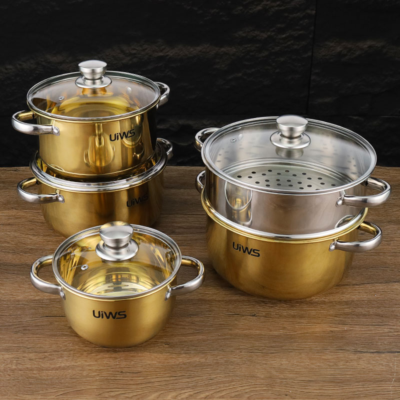 Gold cookware set