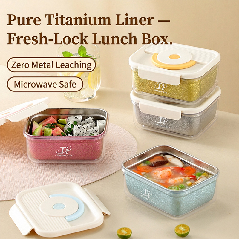 Pure Titanium Lunch Box