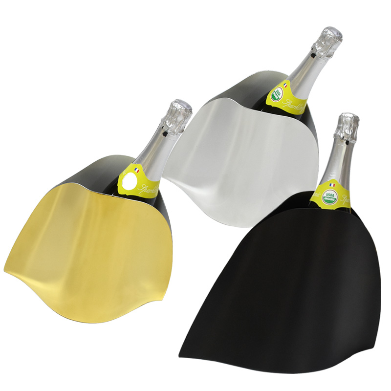 New strange 304 stainless steel champagne ice bucket luxury metal ice bucket