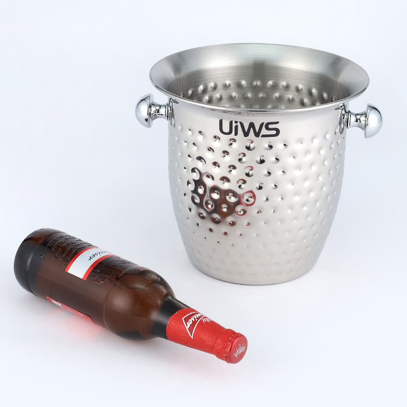 Ice bucket stainless steel champagne bucket bar hotel metal cooler wine bucket
