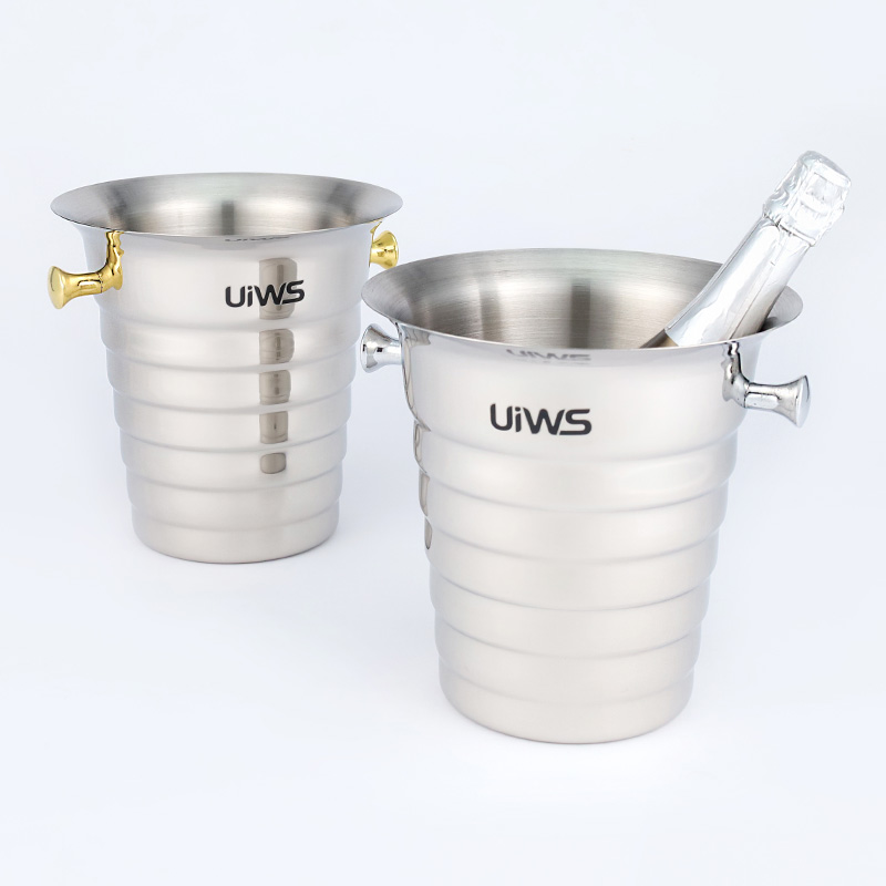 Hotel bar cooler champagne bucket beverage tubs stainless steel ice bucket