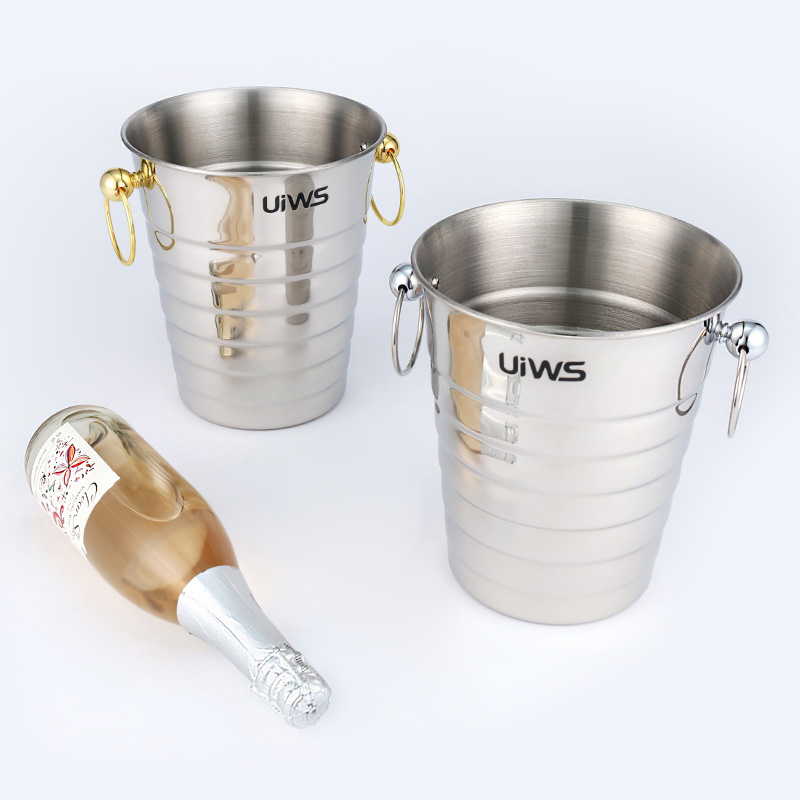 High quality stainless steel wine champagne bucket metal ice bucket
